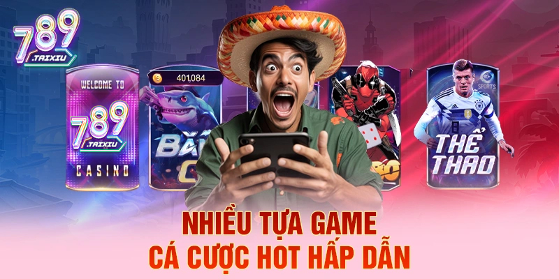 Đa dạng các tựa game cá cược hấp dẫn tại lu88